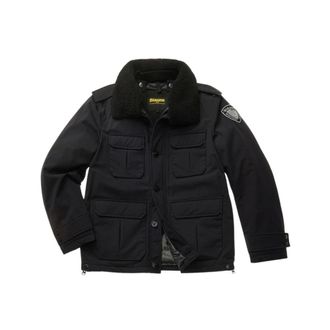 Blauer Zwarte Nims Jas met Synthetische Bontkraag - Heren - Winterjassen - Zwart - S - Polyester - Jassen