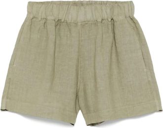 120% Lino Shorts in lino - Verde