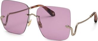 Roberto Cavalli SRC061 0594 Shiny Light Gold/Purple