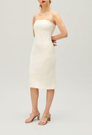 Claudie Pierlot Robe tube courte &eacute;cru