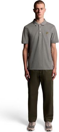Lyle & Scott Plain Polo Shirt in Mid Grey Marl at Nordstrom, Size Xx-Large