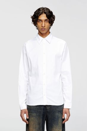 Diesel Shirt with embroidered Oval D - Shirts - Man - White