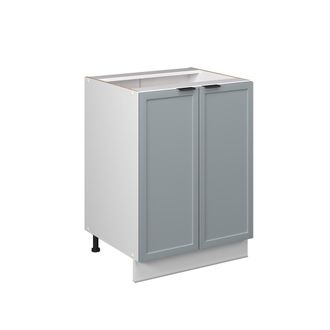 Vicco Mueble Bajo De Cocina Fame-line, Azul Claro-gris, 60 Cm Sin Encimera