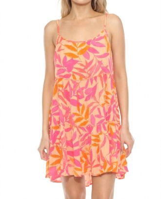 PJ Salvage Tropical Punch Lounge Dress In Orange Crush