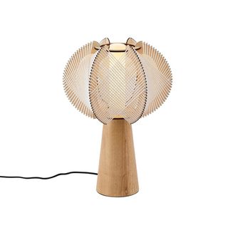 QAZQA Qazqa L&aacute;mpara De Mesa Japandi Beige 45cm - Gertie