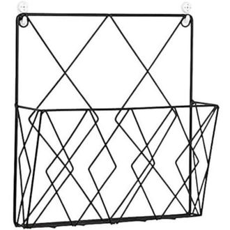 OEM Revistero Colgante, Soporte Met&aacute;lico Para Revistas, Revistero, Cesta Para Peri&oacute;dicos, Revistero De Pared Con 2 Ganchos Para Revistas, Libros Y Documen