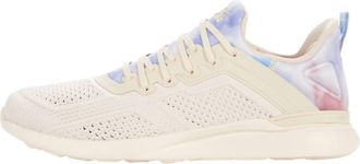 Athletic Propulsion Labs Womens Techloom Tracer Shoe In Warm Silk/ice Blue/tie-Dye
