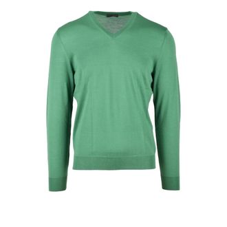 Drumohr V-neck Knitwear, male, Green, Size: 2XL Drumohr maglia