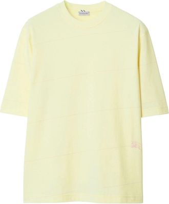 Burberry gestreept Sherbet geel T-shirt