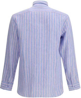 Etro Mens Multicolor Linen Pattern Shirt
