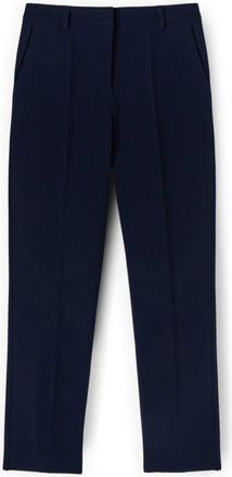 Motivi Regular Fit Polyviscose Broek - Dames - Straight fit broeken - Blauw - 2XS - Leer - Broeken