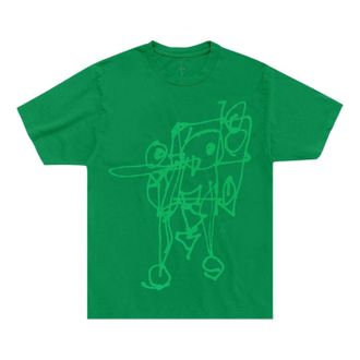 Travis Scott Cactus Jack by Travis Scott x Spongebob Doodlebob T-Shirt Green 01945-10004CJBTSX-GREE-153