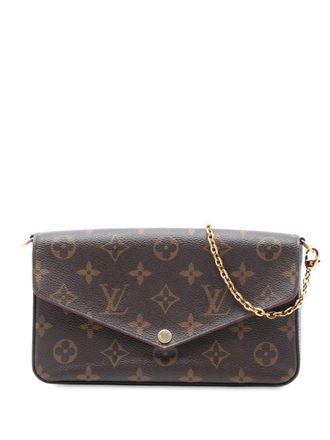 Louis Vuitton 2019 Monogram Pochette Felicie crossbody bag - women - Fabric - One Size - Brown