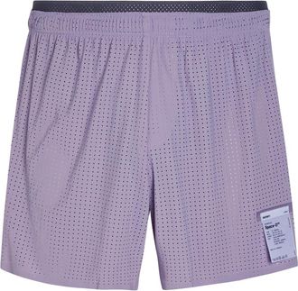 SATISFY Space-o 5 Perforated Stretch-jersey Shorts - Purple - XL
