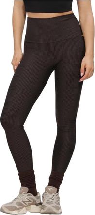 Deblon Sports Klassieke Legging Hoge Tailleband - Dames - Trainingsleggings - Bruin - XS - Fitness