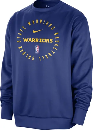 Nike Golden State Warriors Spotlight Nike Mens Dri-FIT NBA Crew-Neck Sweatshirt in Blue | FV1793-495