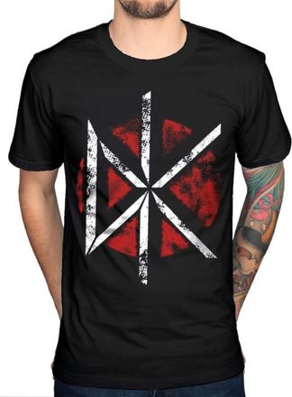 AWDIP Official Dead Kennedys Distressed DK Logo T-Shirt, Black, L
