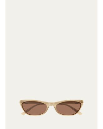 Gucci 56MM Geometric Sunglasses