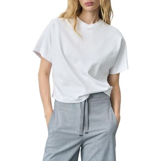 Mango Glasi Boxy Cotton T-Shirt in White at Nordstrom Rack, Size Small