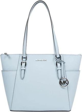 Michael Kors Charlotte Grote Rits Tote - Dames - Shoppers - Blauw - ONE Size - Leer - Tassen