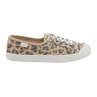 Rocket Dog Lage canvas sneakers met luipaardprint voor dames (Tan)
