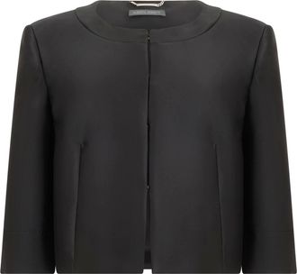 Alberta Ferretti Dames, Jassen, Zwart, Maat: XL Zijde