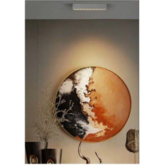 Trade Shop Trade Shop Traesio - Trade Shop - Faretto Orientabile Binario 12w 6 Led Bianco Nero Luce 6500k 4000k 3000k Pst-27 - Blanco