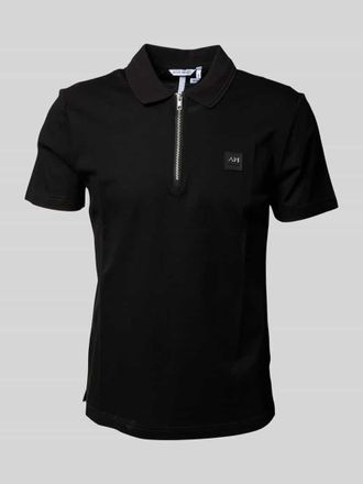 Antony Morato Poloshirt mit Label-Detail in Black, Gr&ouml;&szlig;e XXL
