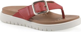 White Mountain Nalla Recovery Foam Thong Sandal in Cruella Red/Burnish/Smooth at Nordstrom Rack, Size 8.5