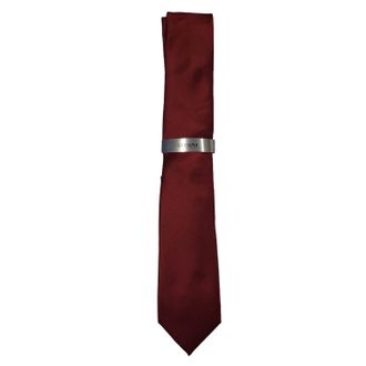 Alfani Mens Designer Tie In Burgundy