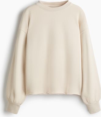 H&M Sweatshirt im Washed-Look - Beige