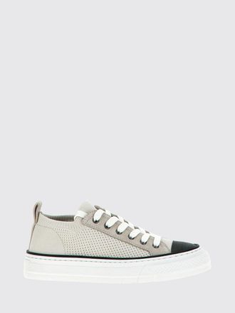 Brunello Cucinelli Sneakers Brunello Cucinelli in maglia crochet di cotone con monile