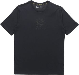 Under Armour Mens Under Armour Curry Casual Round Neck Cotton Short Sleeve Black 1362819-001