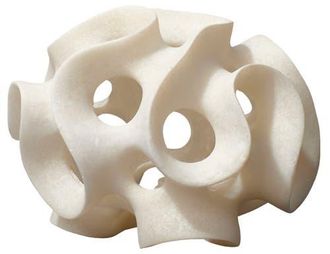 Jamie Young Co. Ribbon Resin Decorative Sphere, White at Nordstrom