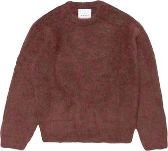 Edwin BAZ Trui - Heren - Ronde hals truien - Rood - M - Wol - Truien & Vesten