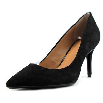 Calvin Klein Womens Gayle2 Pump, Black Suede, 3.5 UK