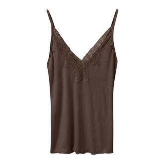 Sofie Schnoor Danillasw Top - Dames - Tops - Bruin - Maat: XL Spandex