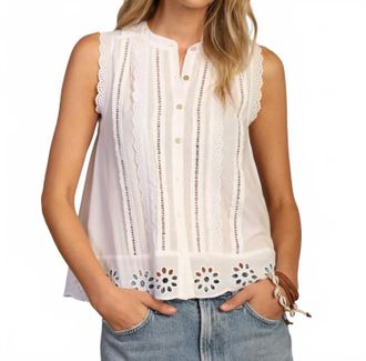 Dylan Jane Button Up Top In White