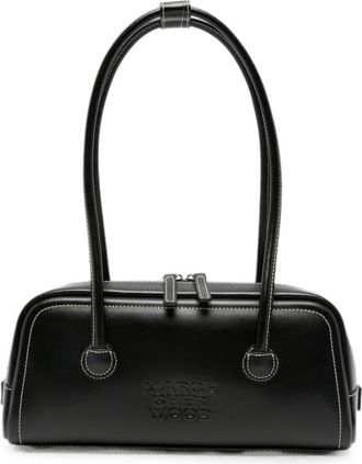 Marge Sherwood Soft Boston EW Bag - Dames - Schoudertassen - Zwart - ONE Size - Leer - Tassen