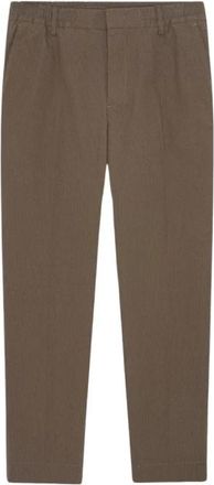 Nn.07 Billie Seersucker Broek - Heren - Slim Fit Broeken - Bruin - W30 - Polyester - Broeken