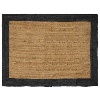 vidaXL Alfombras De &Aacute;rea Gris Oscuro 120 X 170 Cm Yute Vidaxl
