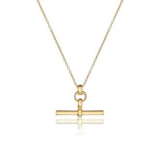Lily & Roo Gold T-Bar Necklace