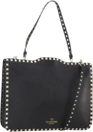 Valentino Pre-owned Handbags, female, Black, Size: ONE SIZE Pre-owned Vintage Shoulder Bag
