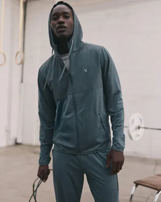 Vuori Clothing Sunday Element Jacket | Blue Sea Heather | Medium