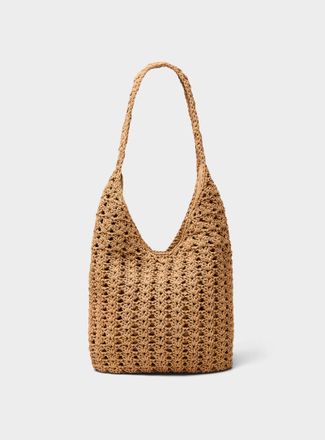 Simons Womens Crocheted-cord bag