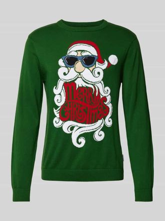 Only & Sons Strickpullover mit Rundhalsausschnitt Modell XMAS in Dunkelgruen, Gr&ouml;&szlig;e XXL