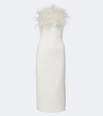SAFiYAA Aerine crepe midi dress