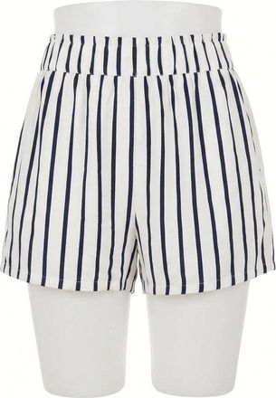 Z Supply Womens Low Tide Stripe Short In Cloud Dancer