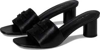 Tory Burch Ines Mule Sandal 55 mm Womens Shoes Perfect Black : 10.5 M, Leather