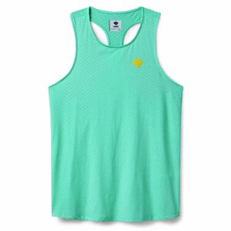 Rabbit Womens Ice Perf Running Tank In Opal/mint Green
